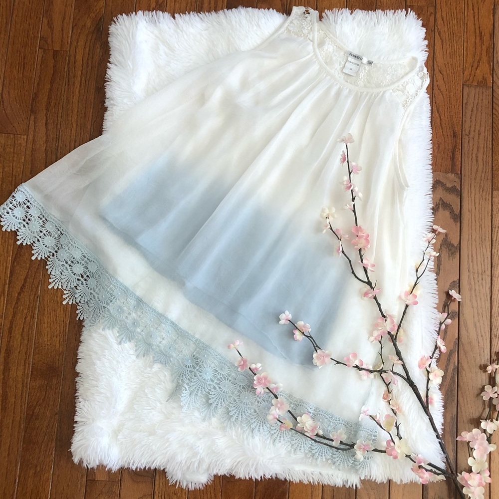 Ombré and Lace Top